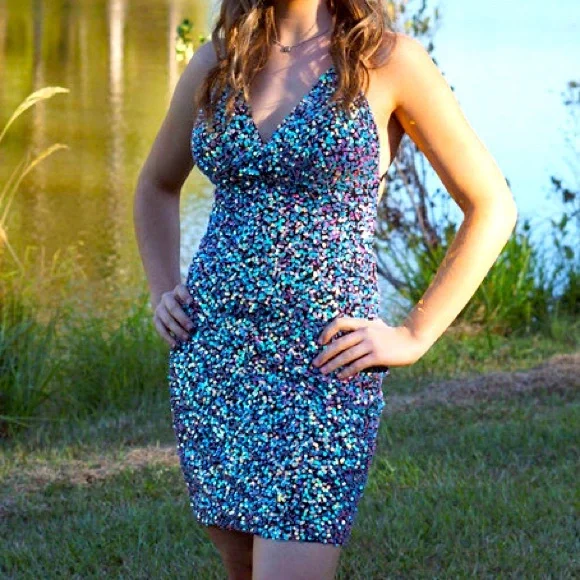 multicolored homecoming dress Multi-color 3D Flower Short Homecoming Dress with Straps